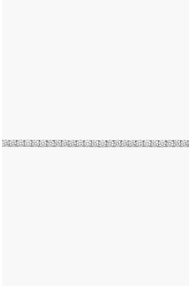 Lab Grown White Sapphire Tennis Necklace - 22ct, Alternate, color, White