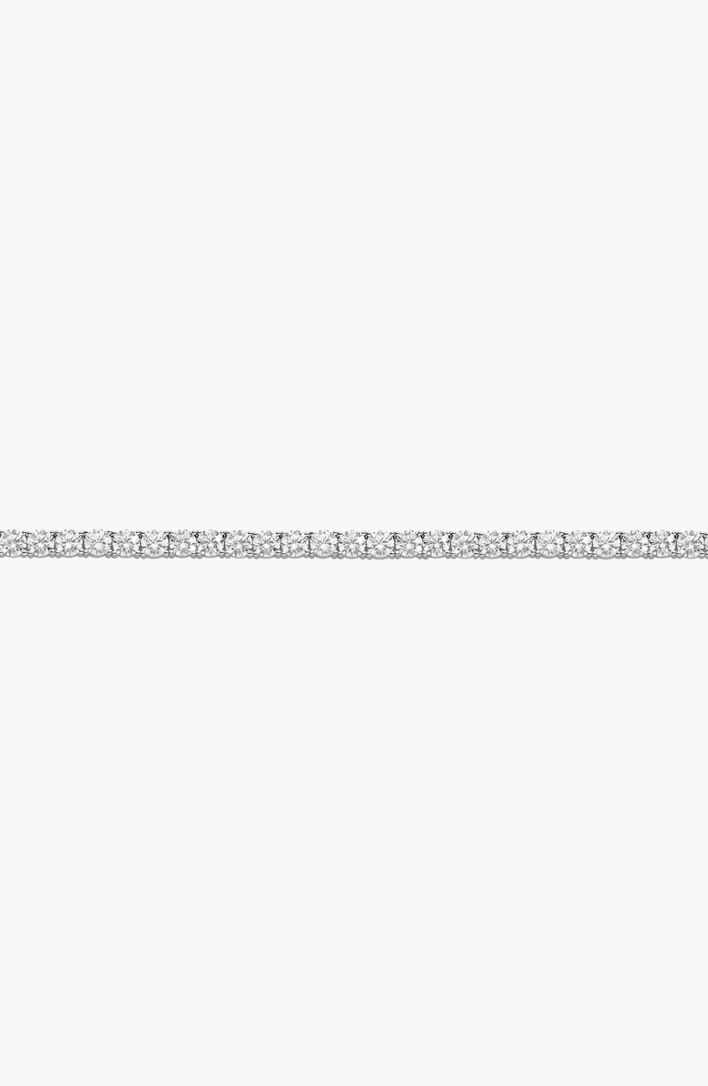 Aurate New York Lab Grown White Sapphire Statement Tennis Necklace, Alternate, color, White