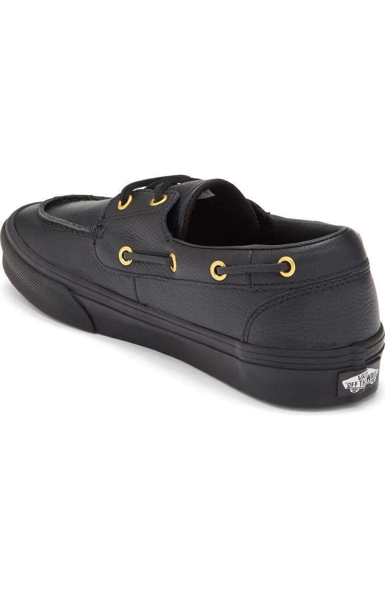 Vans 2-Eyelet Boat Shoe, Alternate, color, Black