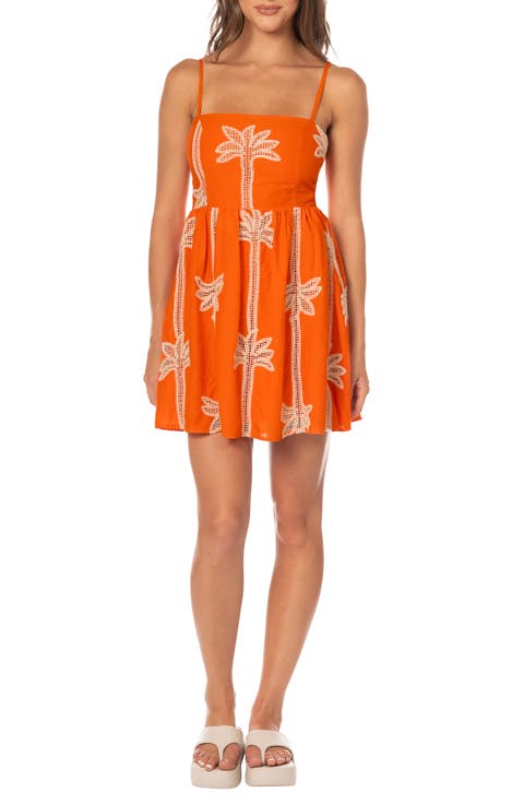 Tangerine Tropiccs Emiliana Cover-Up Dress