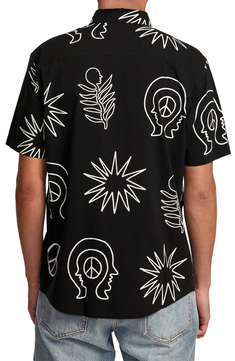 RVCA Anytime Short Sleeve Button-Up Shirt, Alternate, color, 