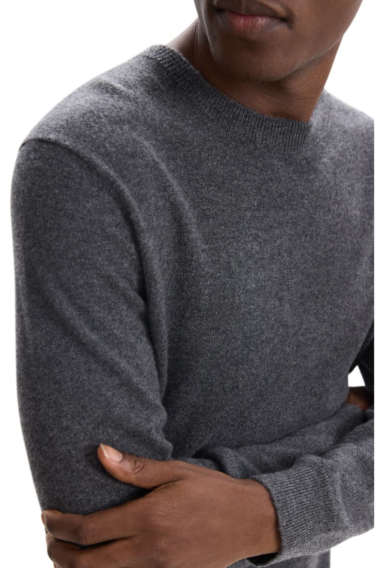 Hilles Cashmere Sweater, Alternate, color, GREY HEATHER