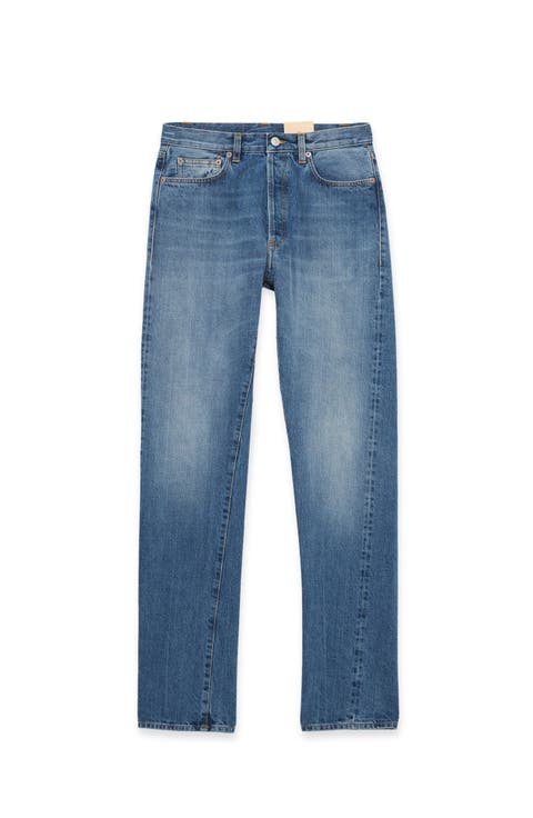 911 Superjohn Japanese Selvedge 5-Pocket High-Waist Denim Pants