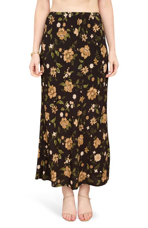 Floral Midi Skirt