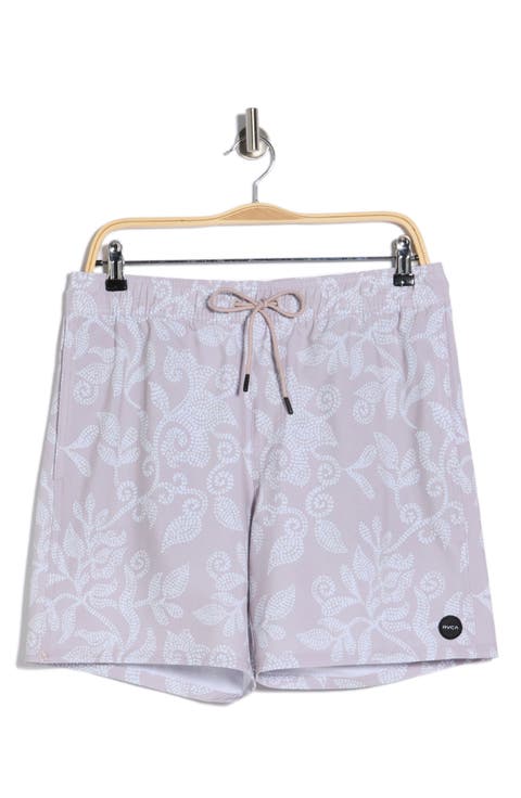 Tropical Print Board Shorts