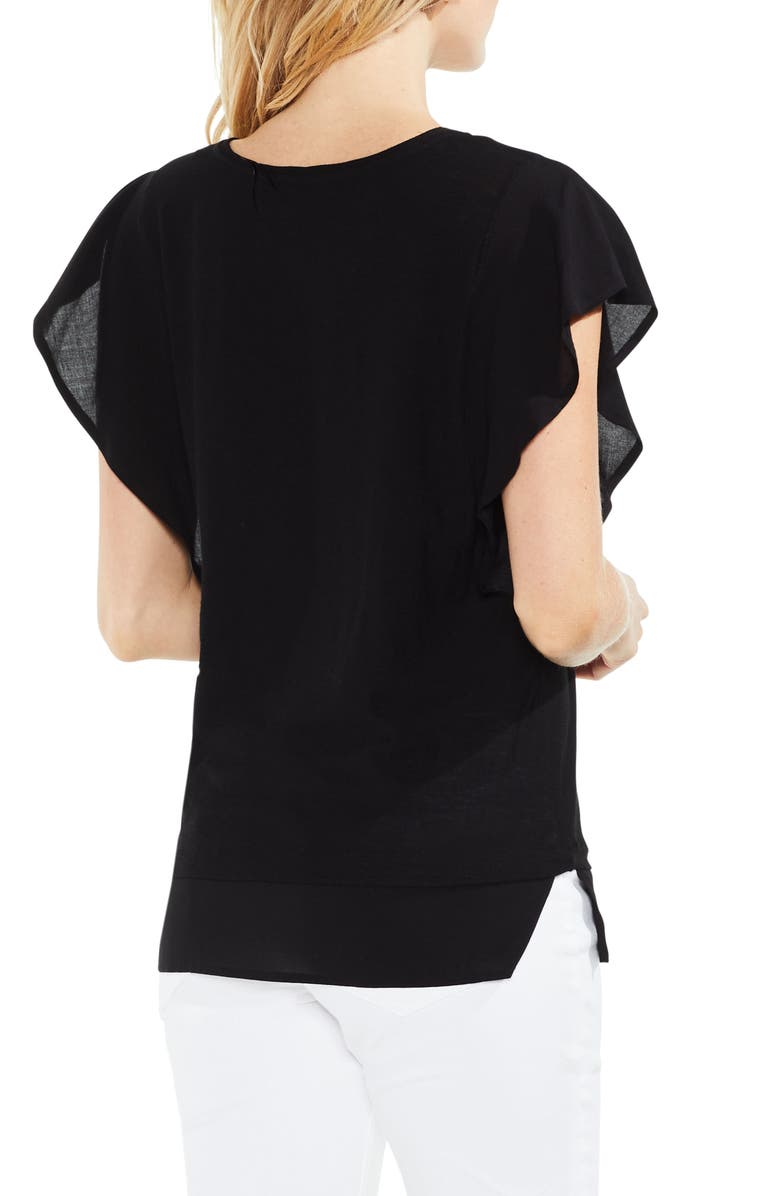 Vince Camuto Ruffle Sleeve Top, Alternate, color,