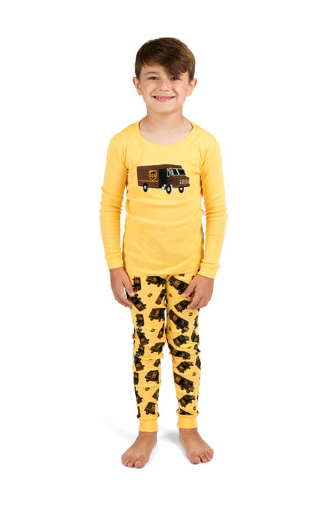 Kids Cotton Two-Piece Printed Pajamas, Vehicles & Machines (Toddler, Little Kid & Big Kid)