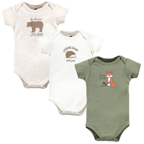 Hudson Baby Soft Cotton Bodysuit Triple Pack