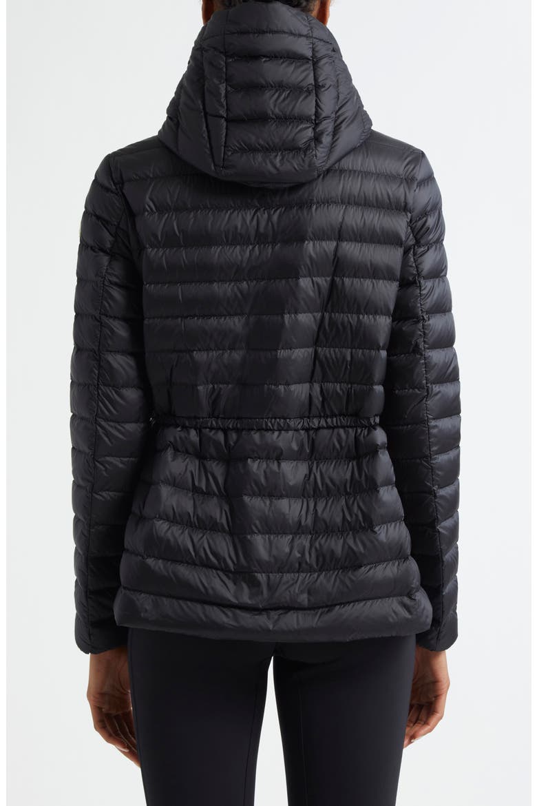 Raie Short Nylon Down Puffer Jacket, Alternate, color, BLACK/BLACK