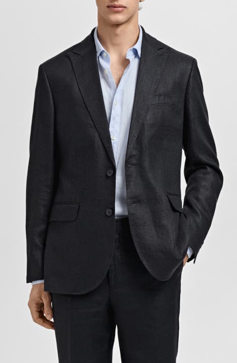 Slim Fit Linen Sport Coat