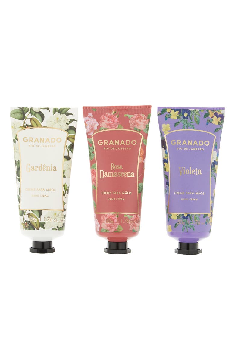 GRANADO Floral Hand Cream Trio 3-Piece Gift Set, Alternate, color, 