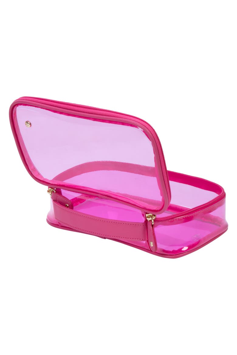 Miami Claire Medium Cosmetics Case, Alternate, color, RASPBERRY