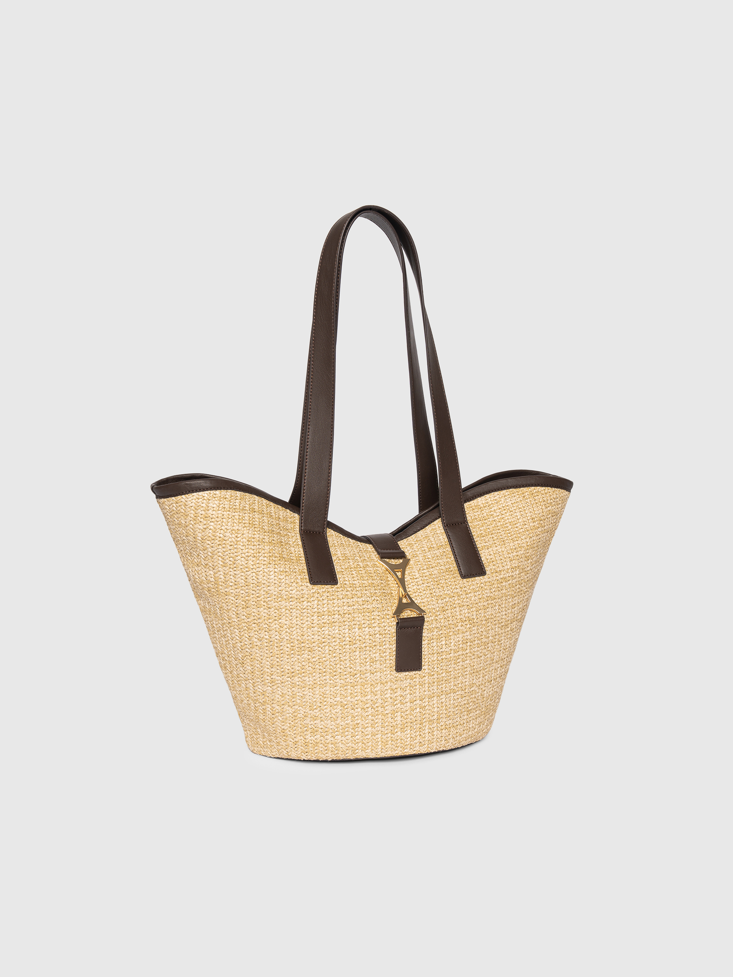 Emera Raffia Tote Bag, Alternate, color, Natural