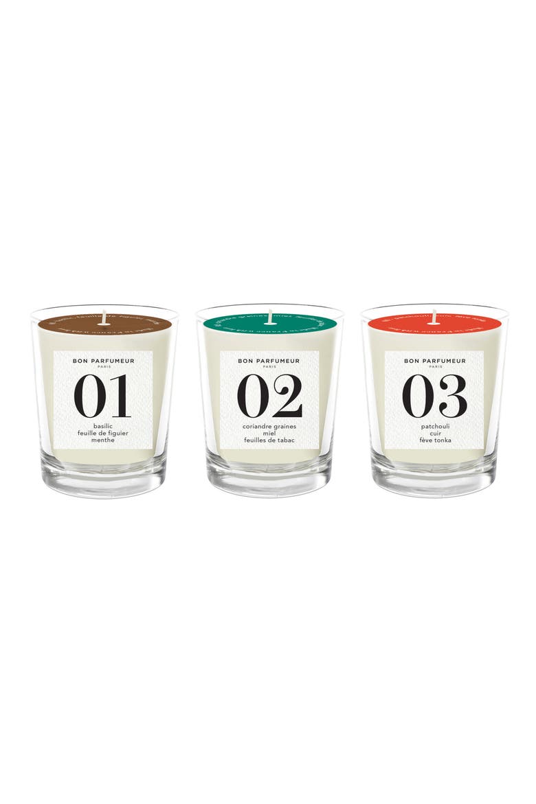 Scented Candle Trio, Main, color, NO COLOR