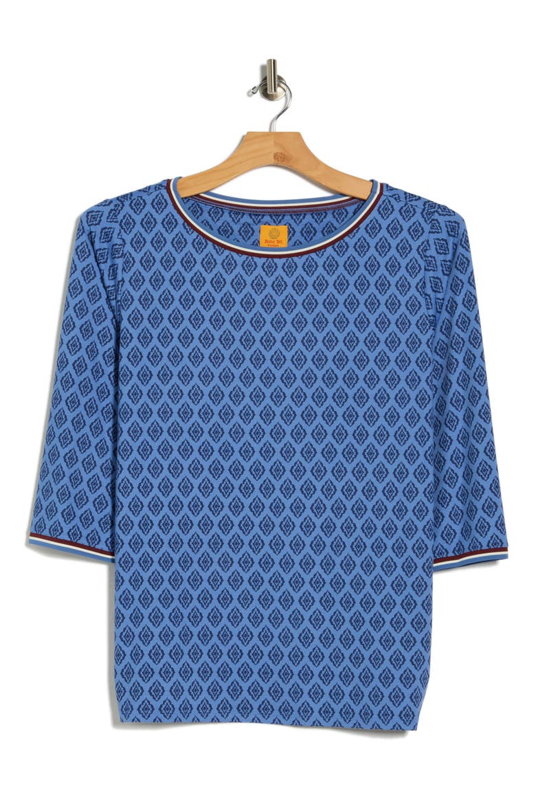 Novelty Jersey Top, Alternate, color, SLATE BLUE / DEEP BLUE
