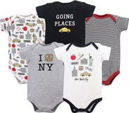 Hudson Baby Multipack of 5 Comfortable Cotton Bodysuits