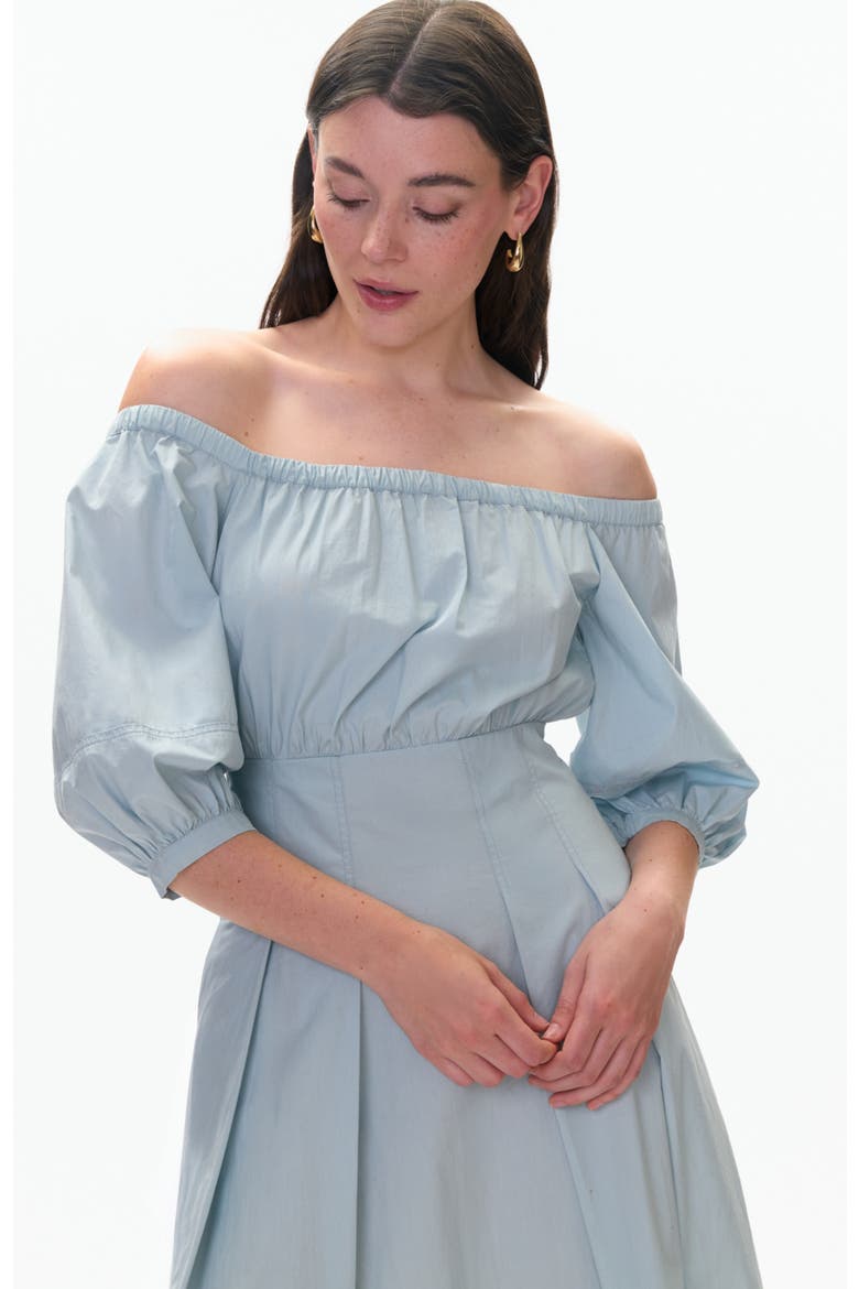 Solene Off The Shoulder Dress, Alternate, color, Seafoam
