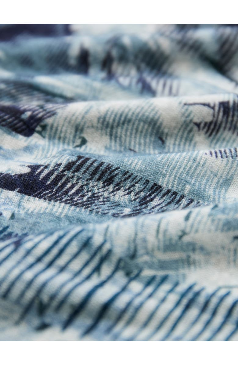 Celtic & Co. Linen Blend Midi Dress, Alternate, color, Navy Leaf