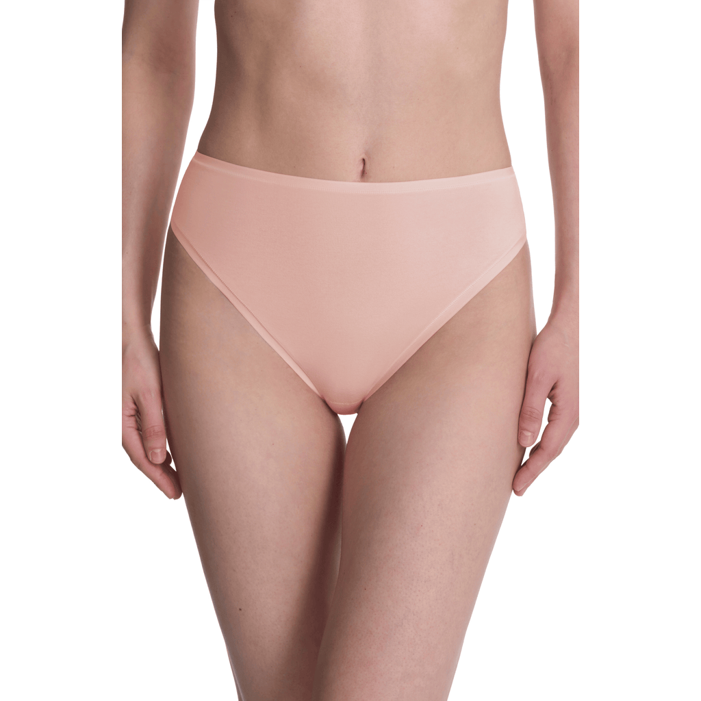 Natori Bliss Bare Cotton High Cut Brief In Potpourri