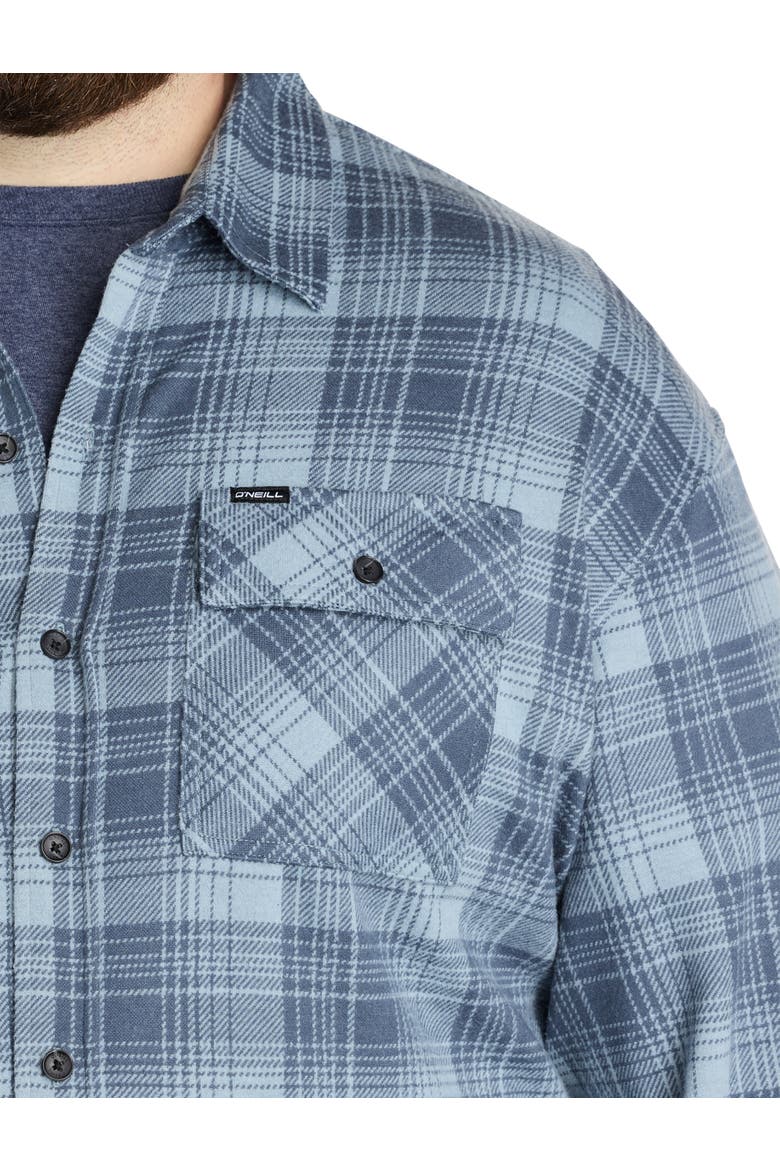 Big & Tall Sutton Plaid Sport Shirt, Alternate, color, CITADEL