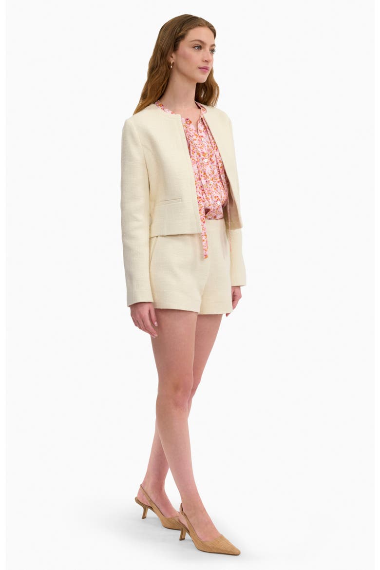 Margot Tweed Jacket, Alternate, color, Cream