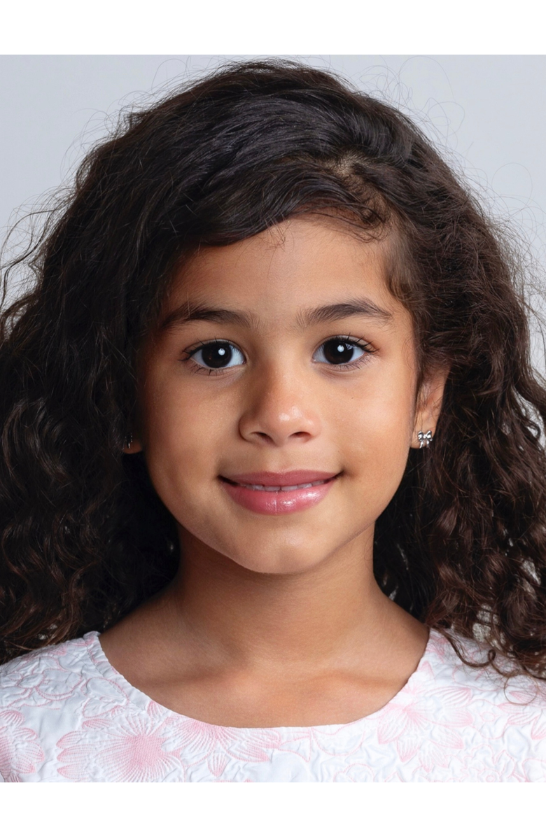 Mia Belle Girls Sterling Silver Bow Knot Stud Earrings, Alternate, color, Silver