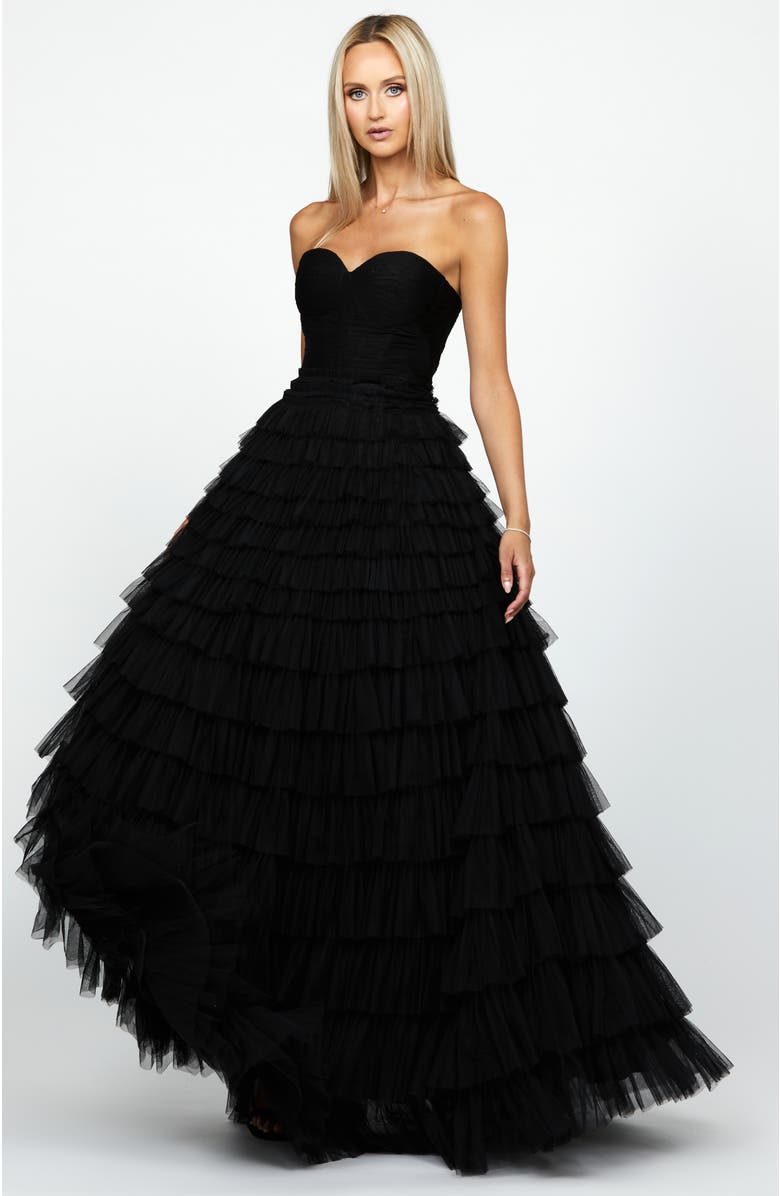 Bariano Serenity Sweetheart Strapless Ball Gown, Alternate, color, 