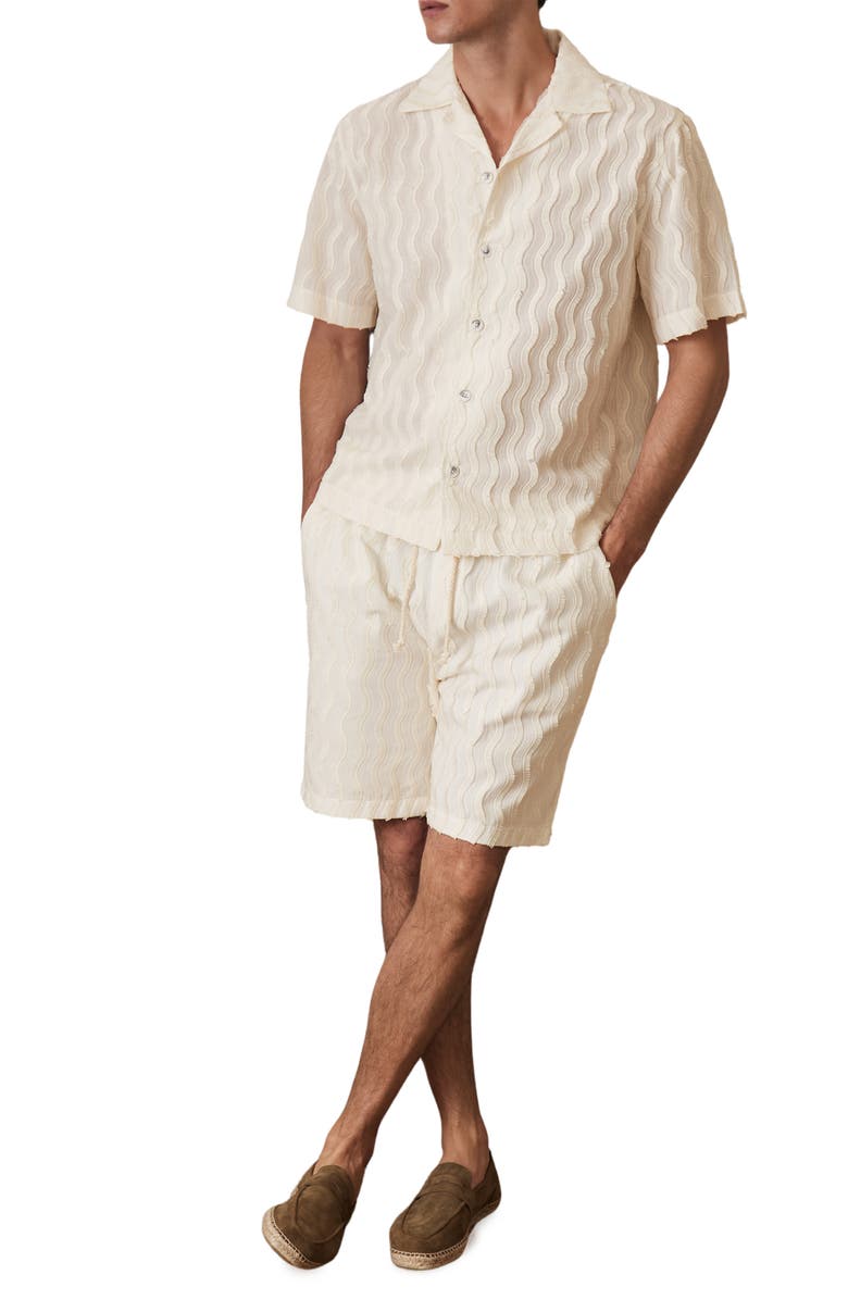Reiss x Ché Mastella Camp Shirt, Alternate, color, Off White