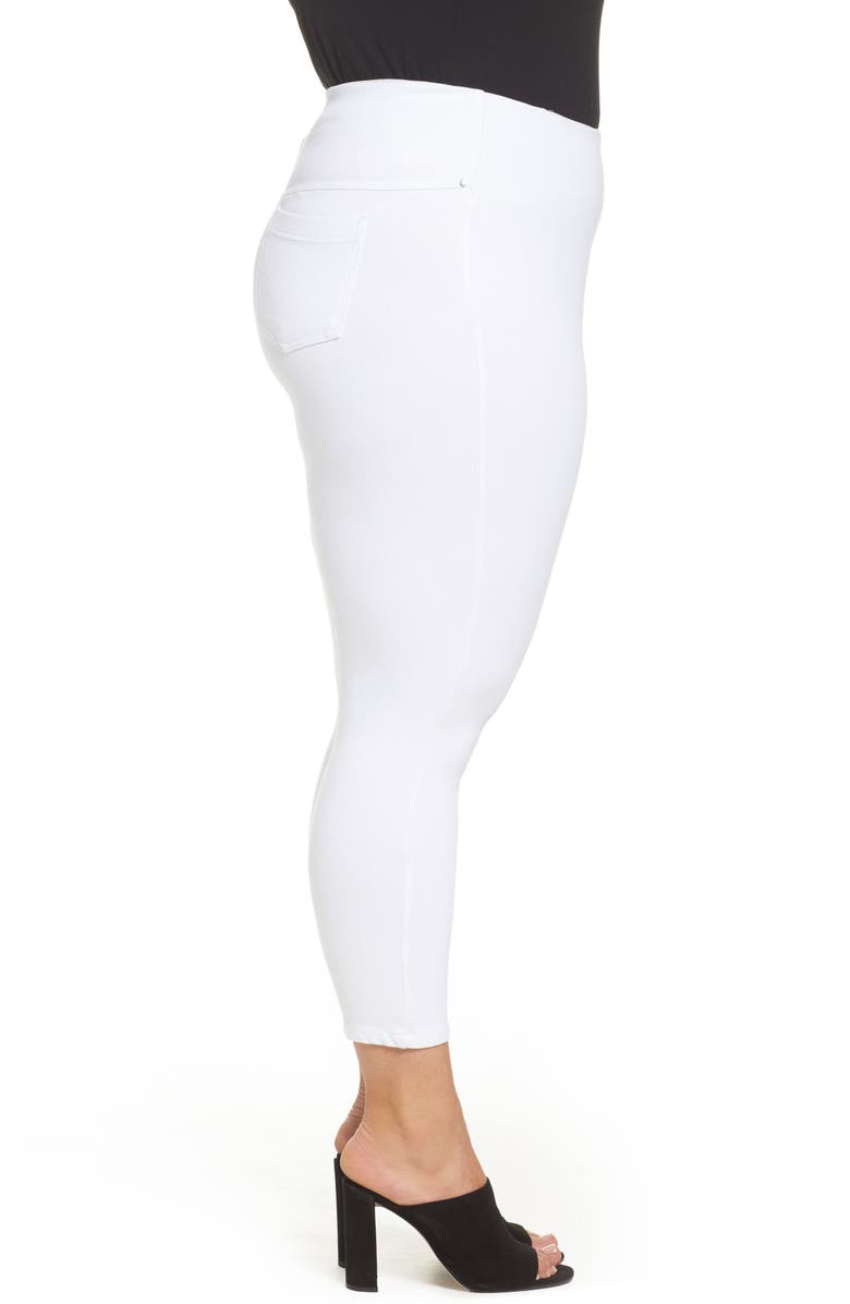 Lysse ̀ Toothpick Crop Denim Leggings, Alternate, color, White