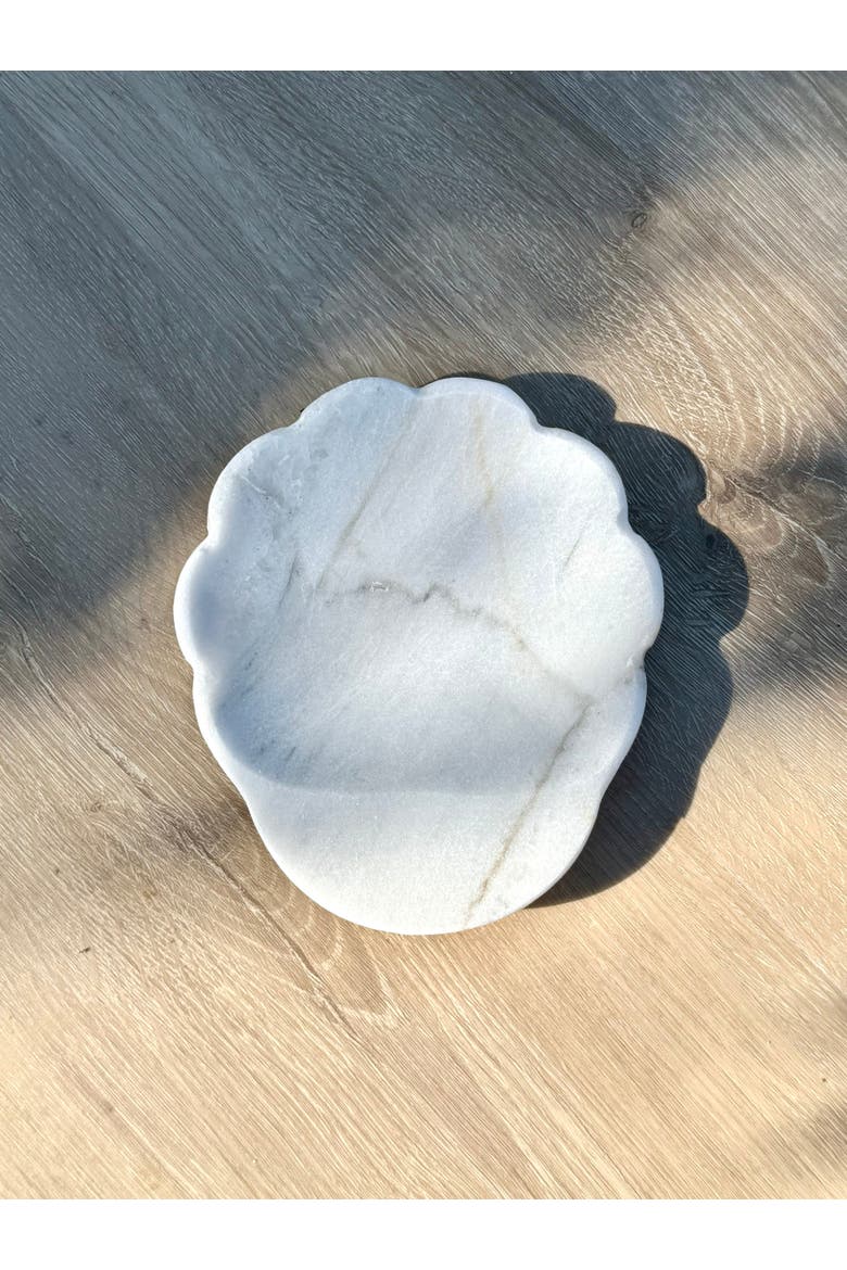 Belle Marble Spoon Rest, Alternate, color, White