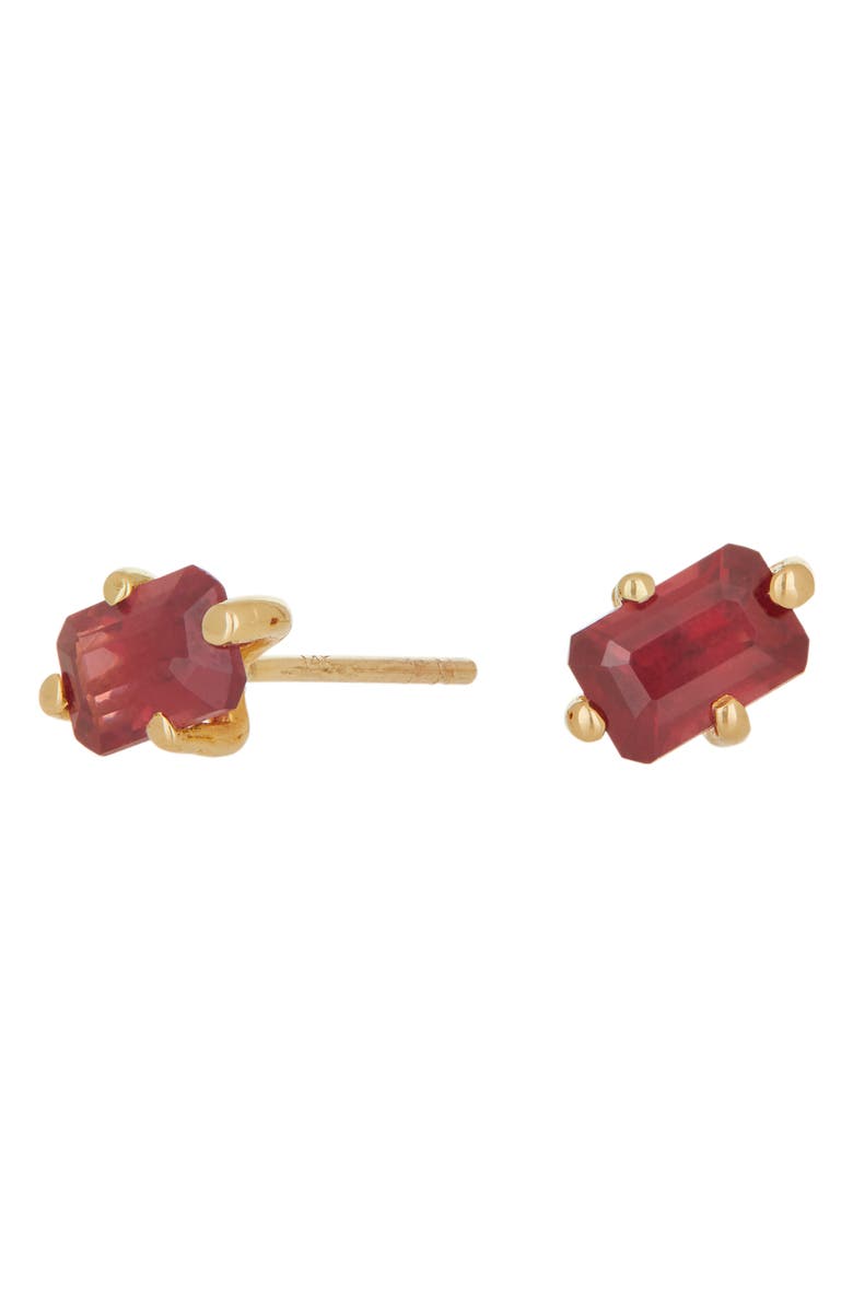 Mondo Mondo Guinevere Ruby Stud Earrings, Alternate, color,