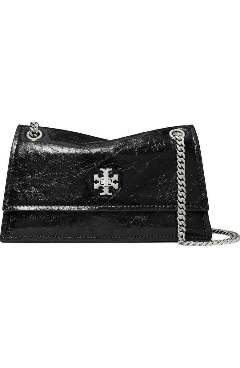 Tory Burch Kira Turnlock Mini Convertible Shoulder Bag, Main, color, Black