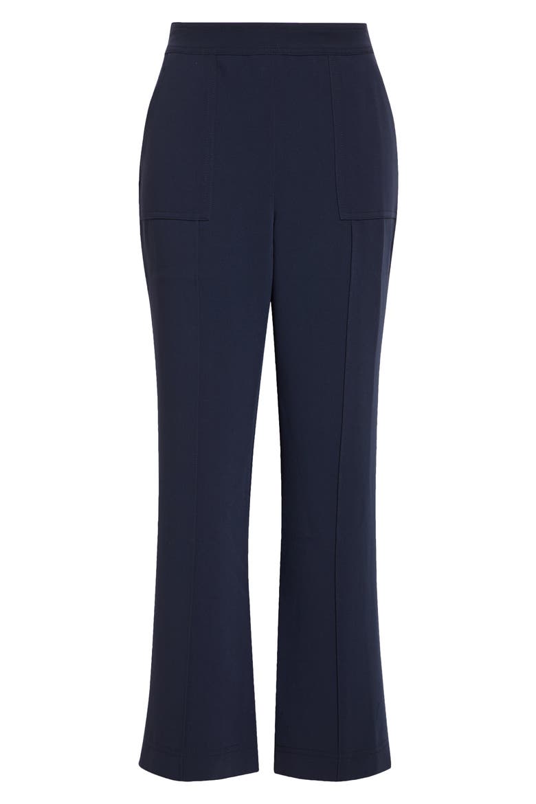 Angie High Waist Crop Flare Leg Pants, Alternate, color, NAVY