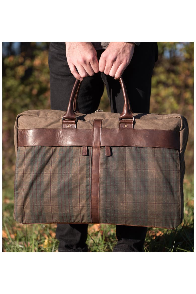 Tinsley Trifold Garment Bag, Alternate, color, BALDWIN OAK