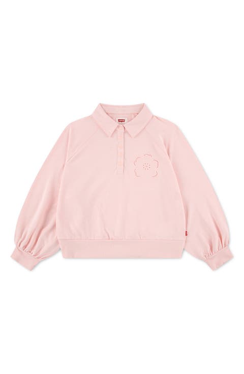 Kids' Button Half Placket Pullover