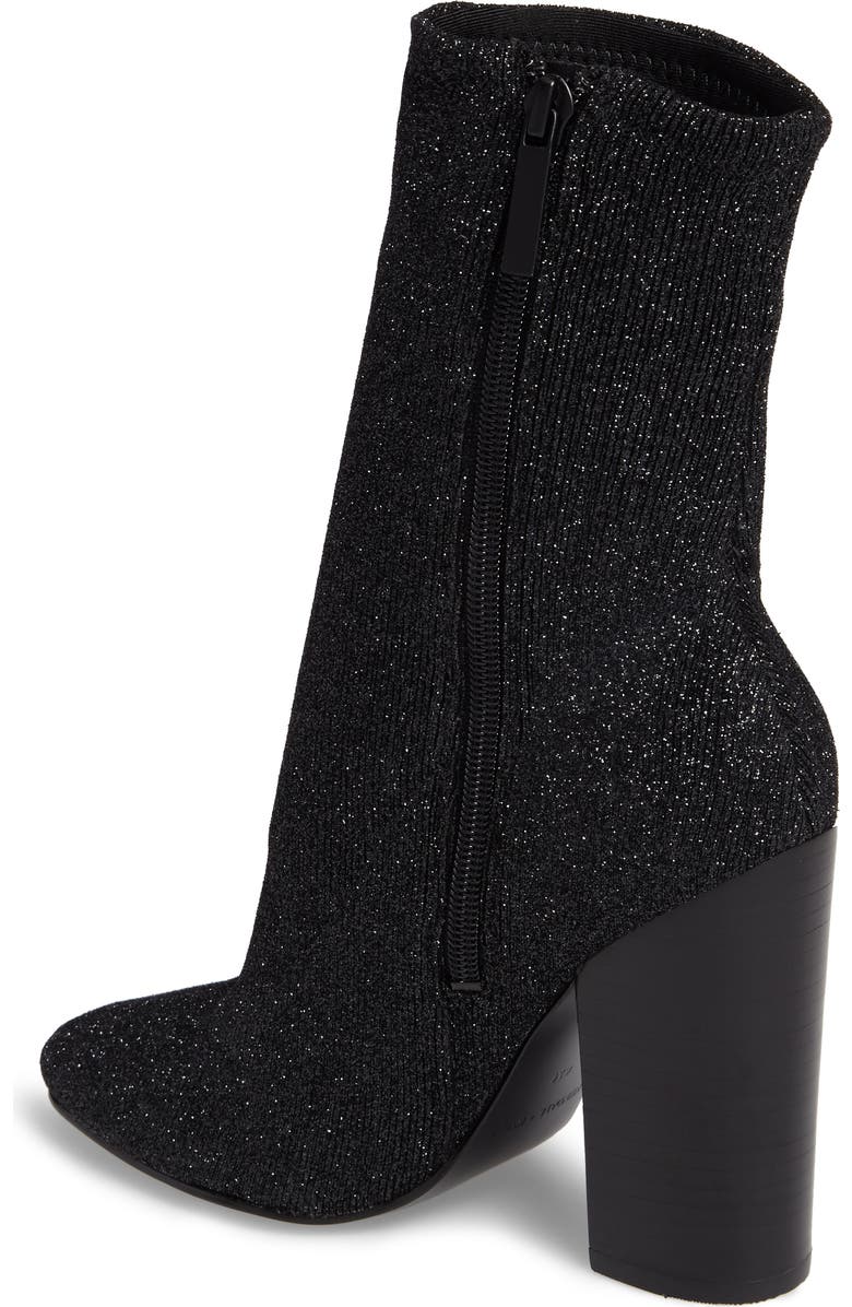 KENDALL + KYLIE Hailey Glitter Sock Bootie, Alternate, color,