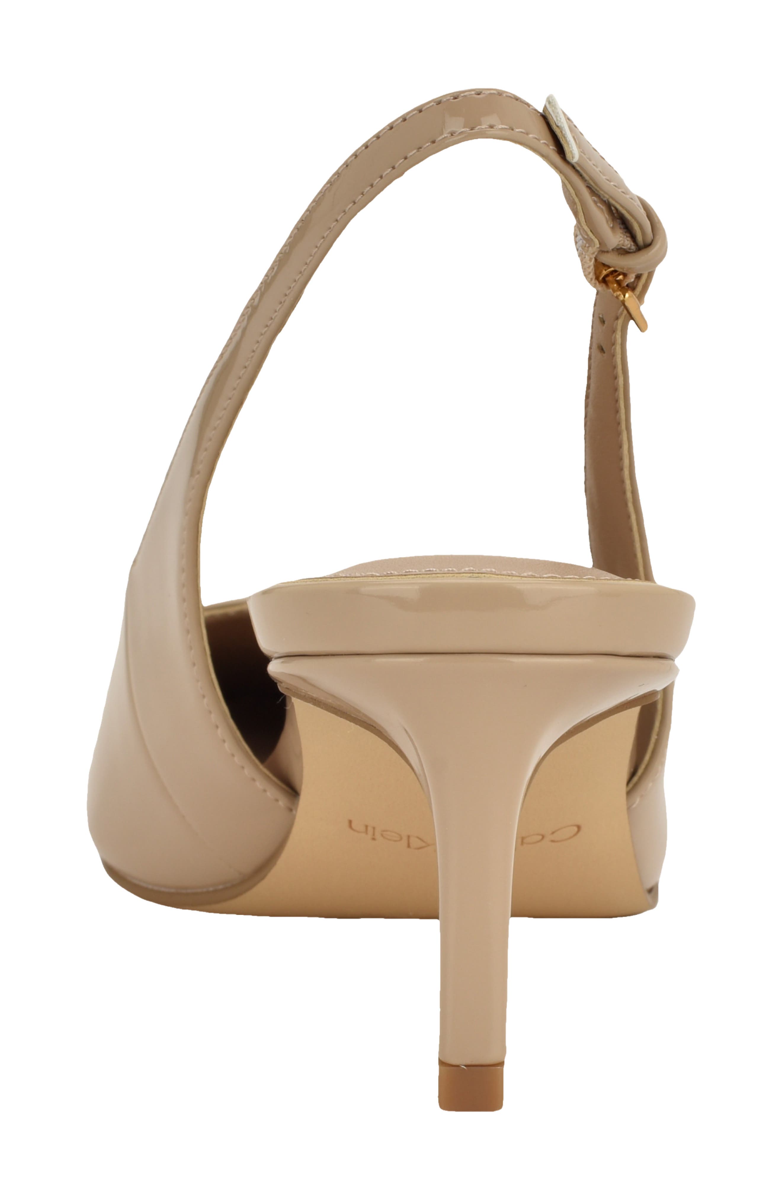 Sorena Slingback Kitten Heel Pump, Alternate, color, TAUPE PATENT