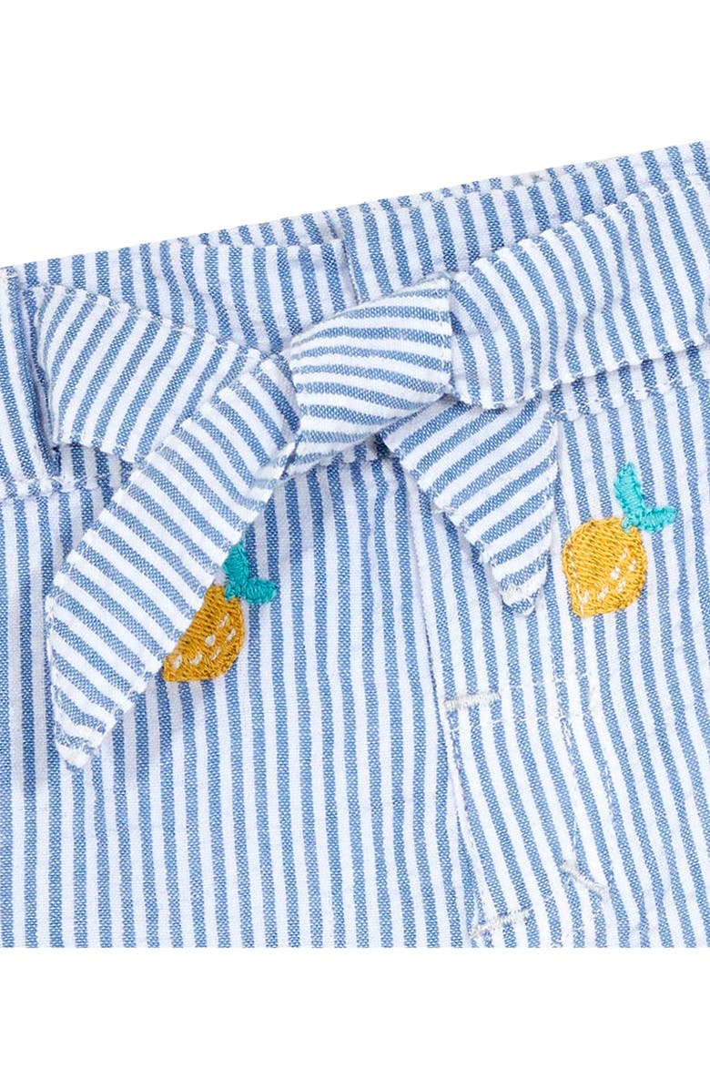 JOJO MAMAN BEBE Embroidered Top & Lemon Shorts Set, Alternate, color, 