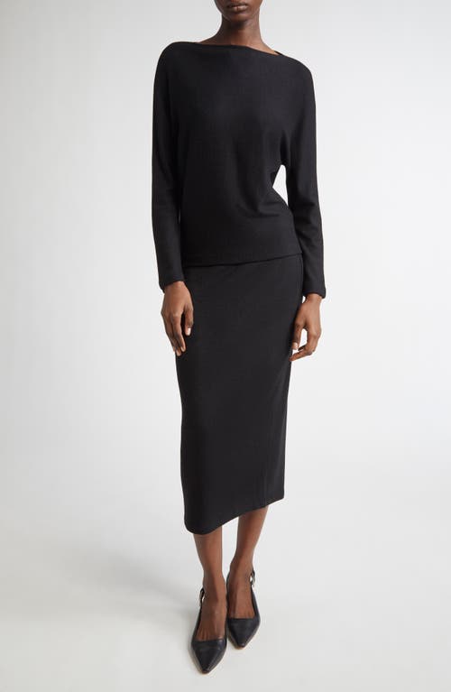 Vince Dolman Sleeve Sweater In Black