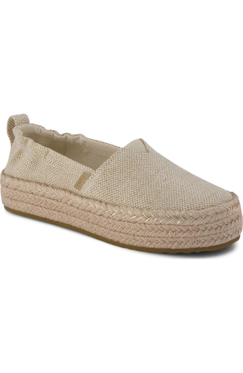 TOMS Kids' Valencia Platform Espadrille, Main, color,