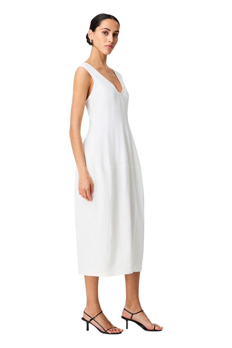 Seamed Dress, Alternate, color, OFF WHITE