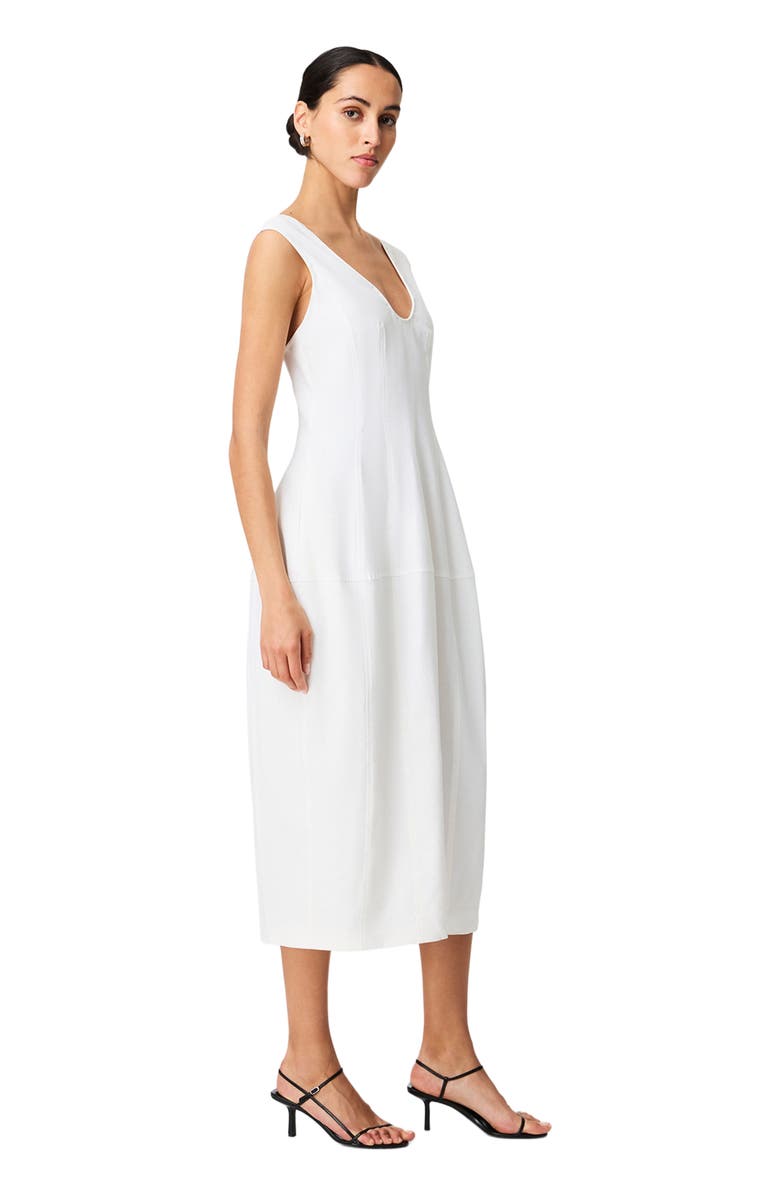 Another Tomorrow Seamed Dress, Alternate, color, Off White
