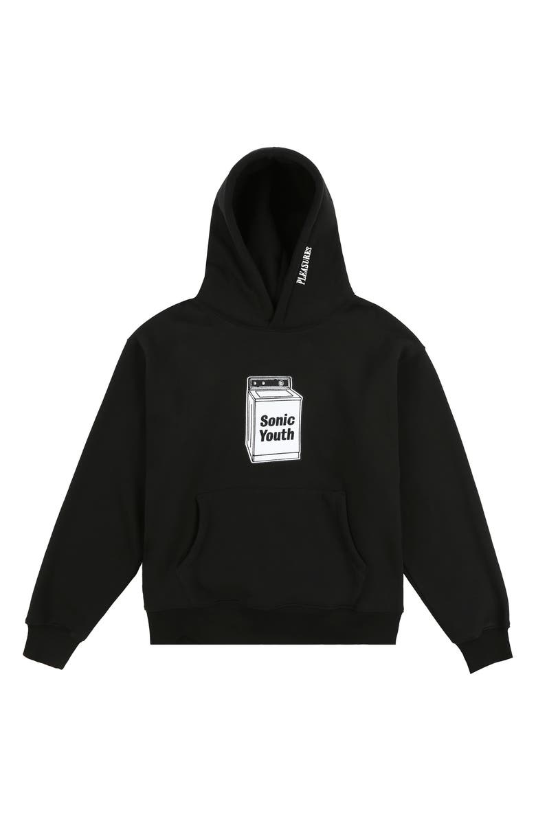 PLEASURES Washing Machine Cotton Graphic Hoodie, Alternate, color, 