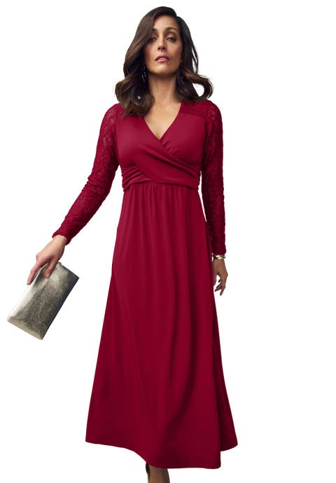 Lace Sweetheart Dress (Plus)