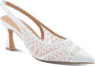 AZURA BY SPRING STEP Occitania Slingback Pointed Cap Toe Pump
