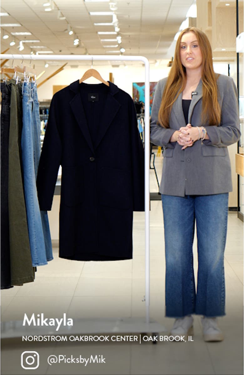 Everest Brushed Wool Blend Coat, sales video thumbnail