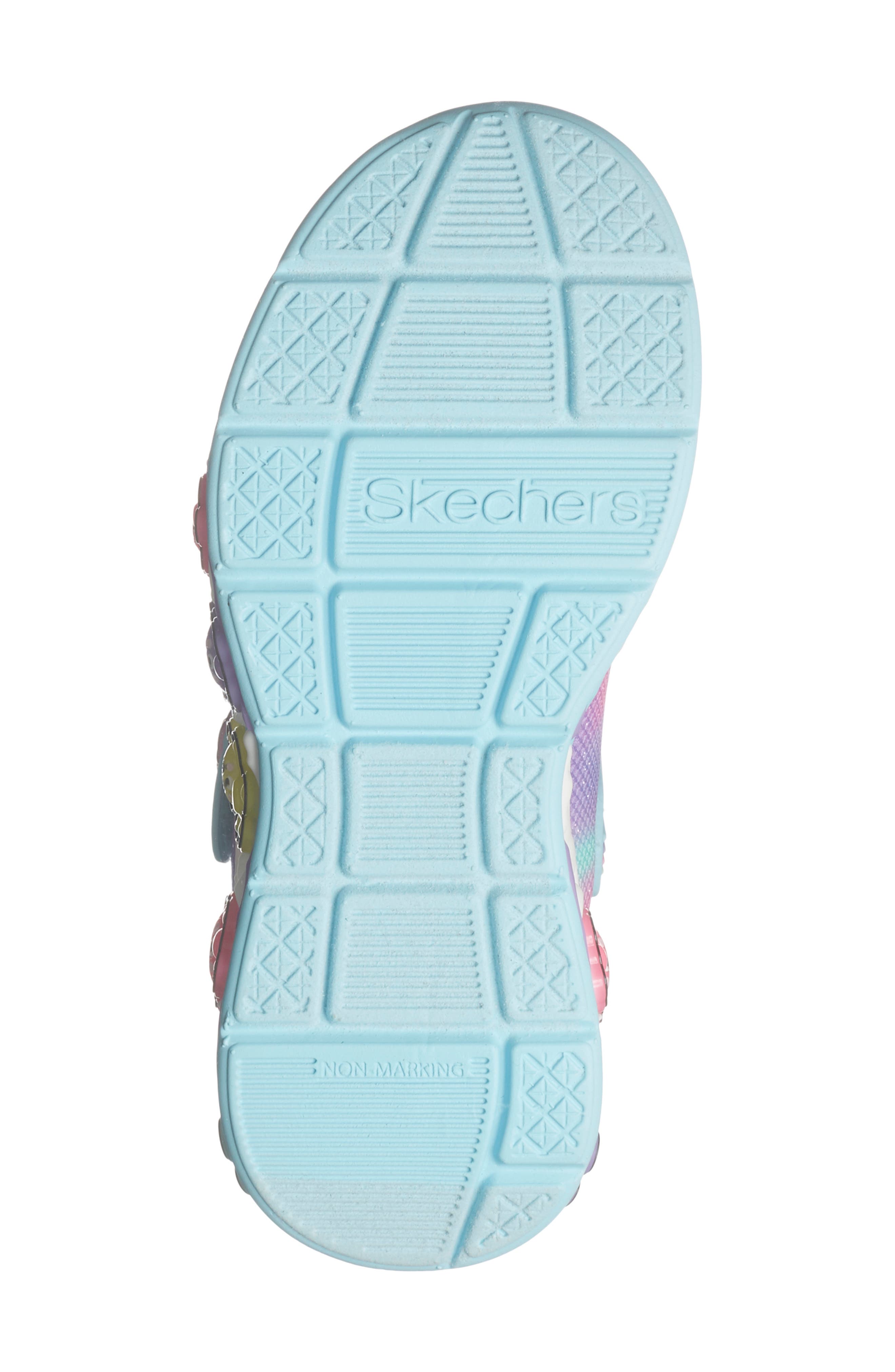 SKECHERS Kids' Gummy Friends Sneaker, Alternate, color, Light Blue Multi