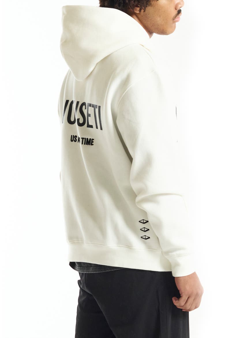 Us Against Time Brushed Fleece Hoodie, Alternate, color, OFF WHITE