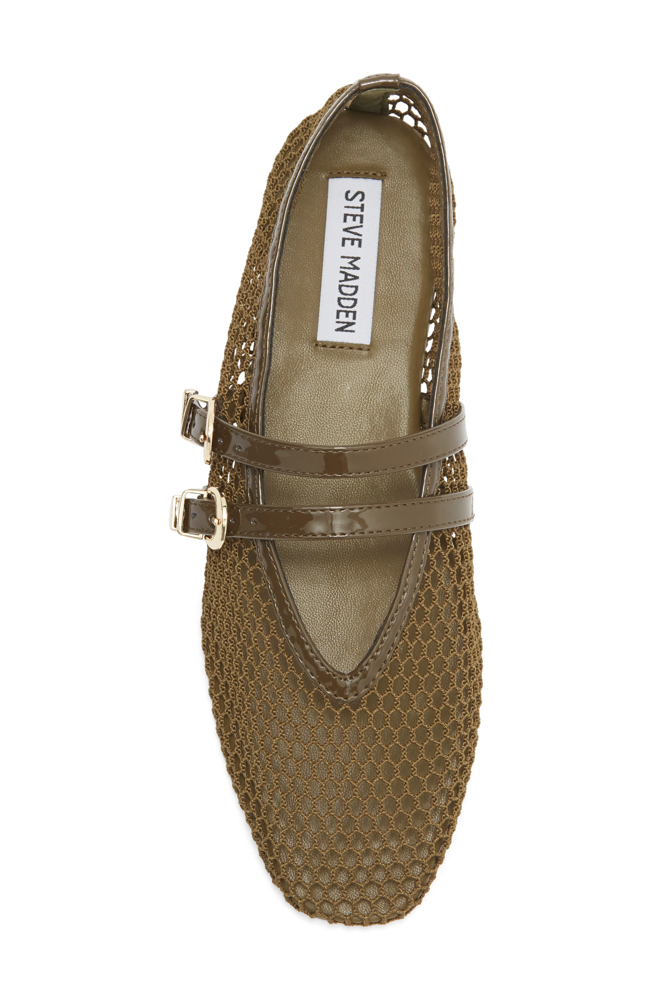 Lissa Mesh Mary Jane Flat, Alternate, color, OLIVE MULTI