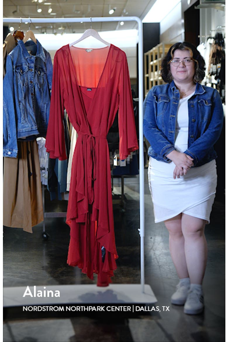 Fleetwood Long Sleeve Chiffon Wrap Dress video